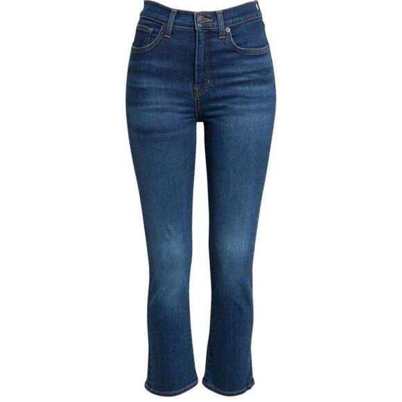 NWT VERONICA BEARD Carly High Waist Kick Flare Jeans 23 Bright Blue - Picture 4 of 10